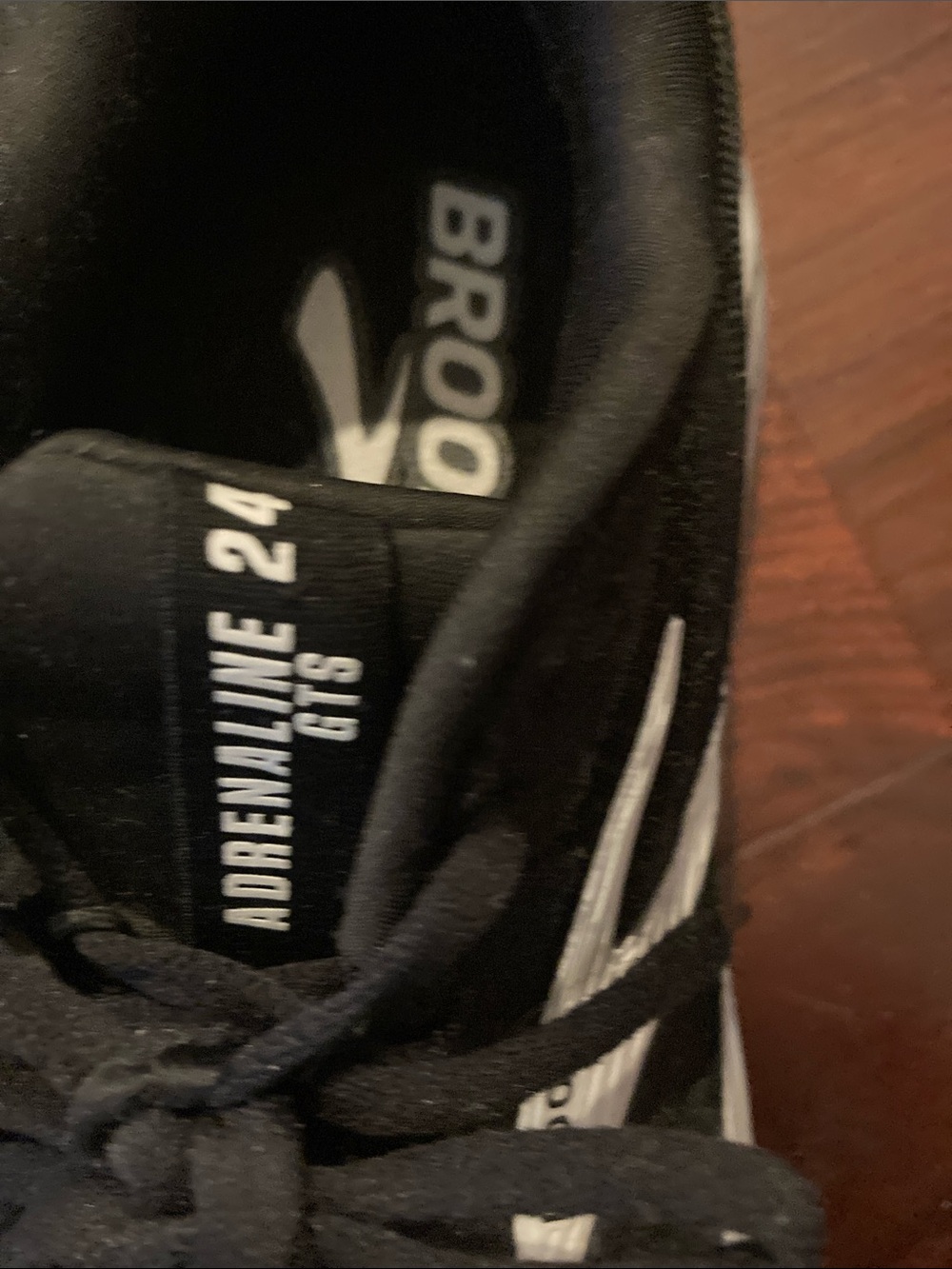 Brooks Black and White Women's Running Sneakers - Picture 2 of 5